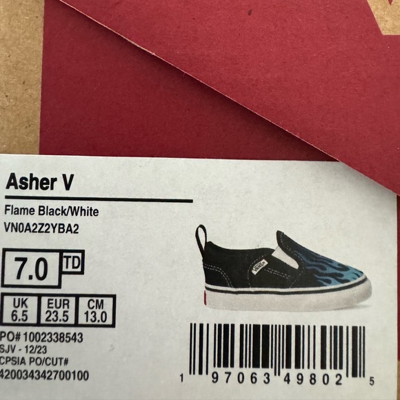 VANS SLIP-ON SKATE SHOES SZ 7 LIKE NEW - Picture 9 of 9